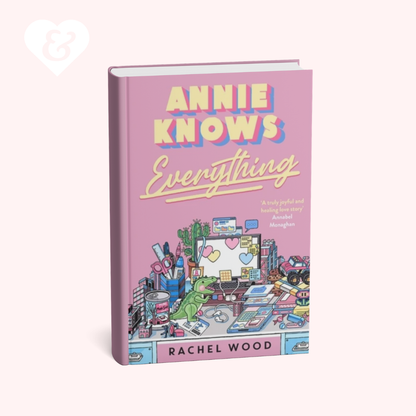 Book titled 'Annie Knows Everything' by Rachel Wood on a white background