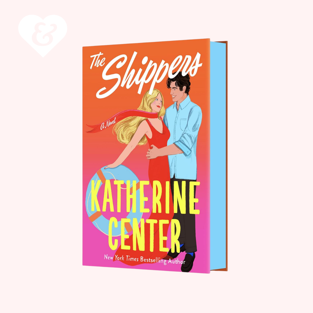 Book cover of 'The Shippers' by Katherine Center with a colorful design featuring a couple.