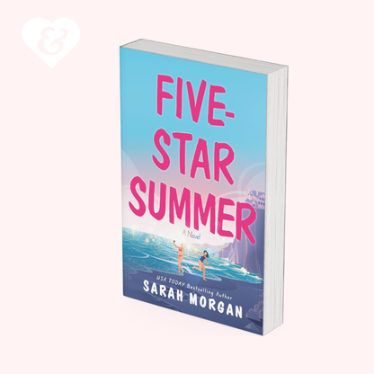 Book titled 'Five-Star Summer' by Sarah Morgan on a white background