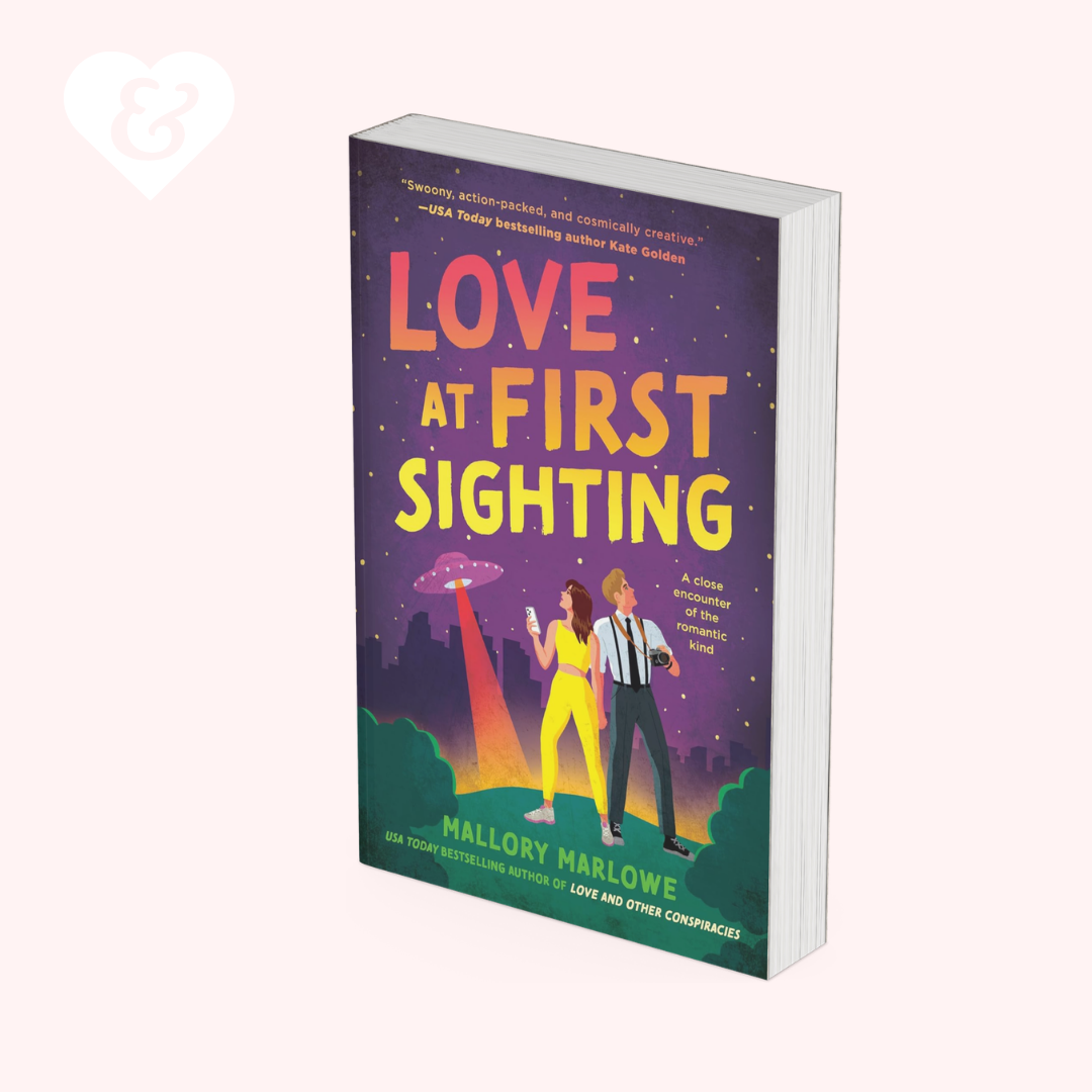 Book cover of 'Love at First Sighting' with a colorful design on a white background