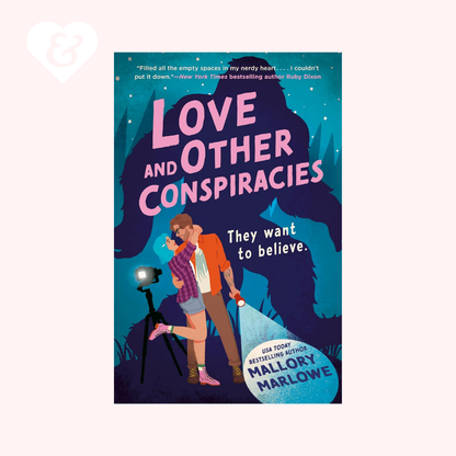 Book cover of 'Love and Other Conspiracies' with a silhouette of a person and a creature, and text about the author.