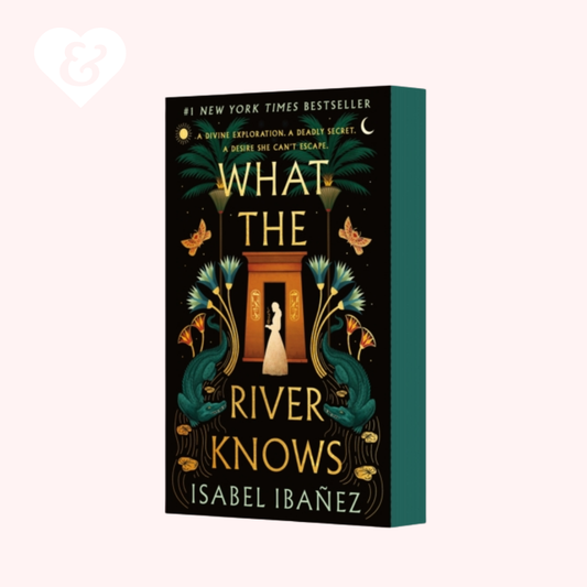 Book cover of 'What the River Knows' by Isabel Ibanez with decorative elements on a white background