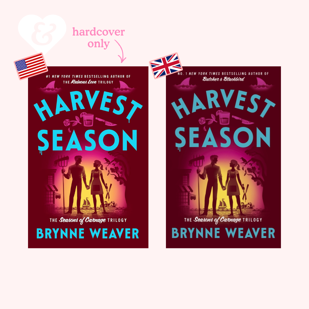 Two book covers of 'Harvest Season' by Brynne Weaver on a white background.