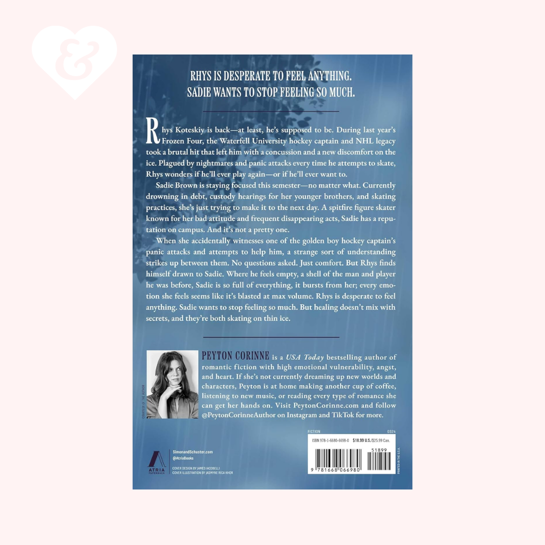 Book back cover with text and author's name on a blue background