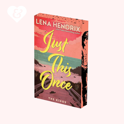 Book cover of 'Just This Once' by Lena Hendrix with a colorful design on a white background.