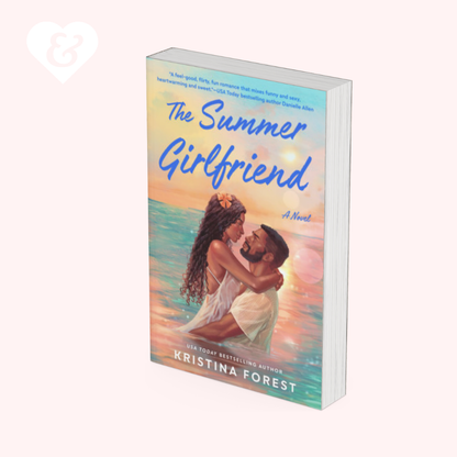Book titled 'The Summer Girlfriend' by Kristina Forest on a white background