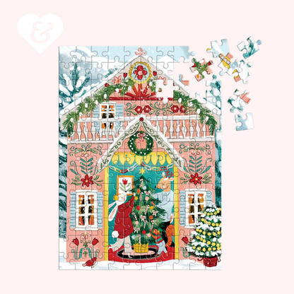 Swiss Chalet Ornament Puzzle, 130 pieces