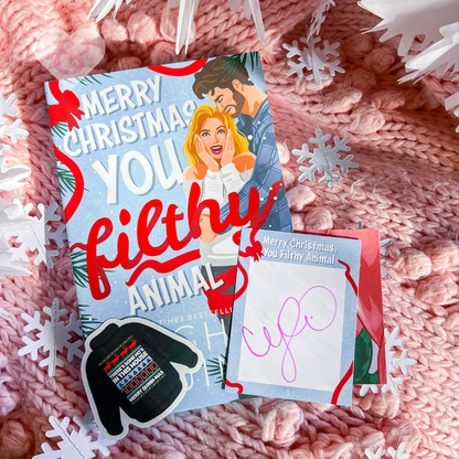 SIGNED BOOKPLATE – Merry Christmas, You Filthy Animal (Deluxe Edition) by Meghan Quinn