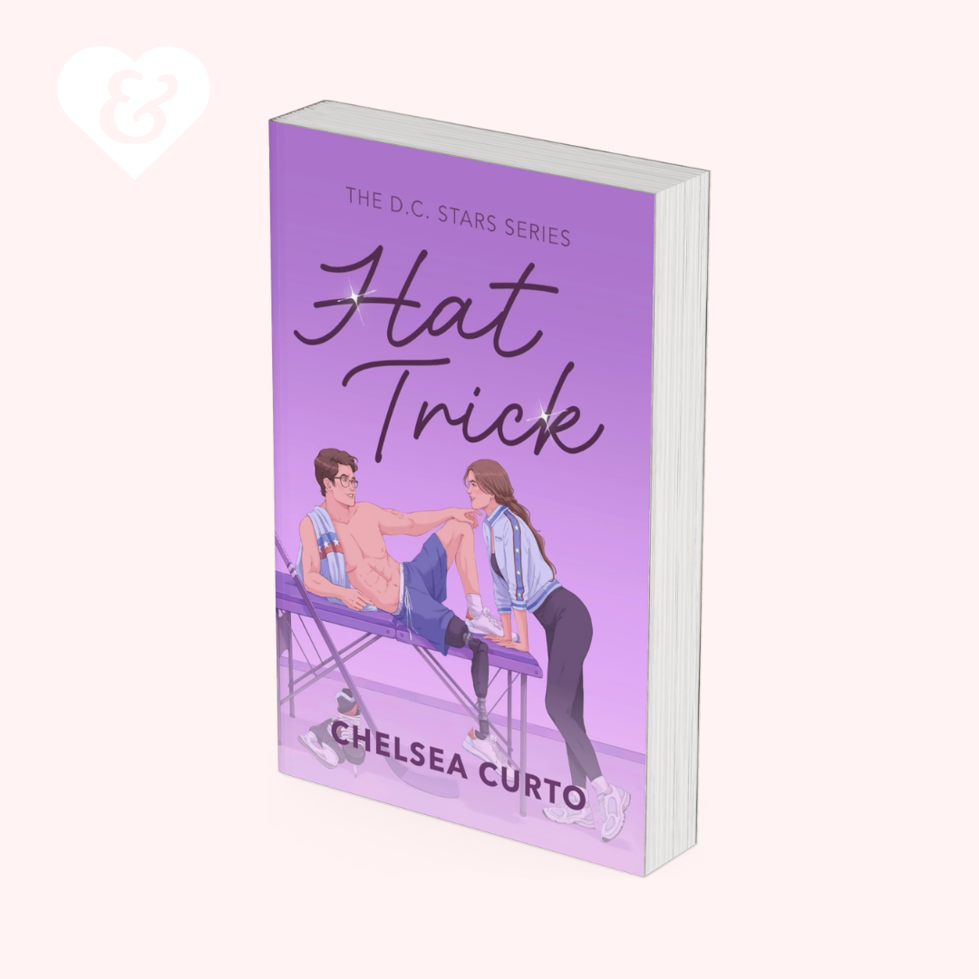 Book cover of 'Hat Trick' by Chelsea Curto on a white background