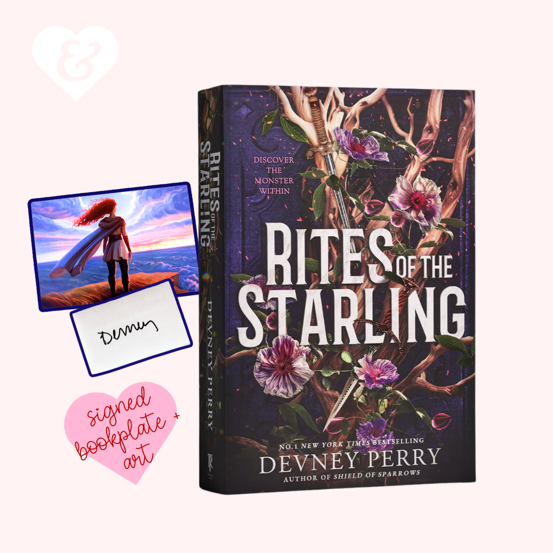 Rites of the Starling by Devney Perry with an art print and signed bookplate.