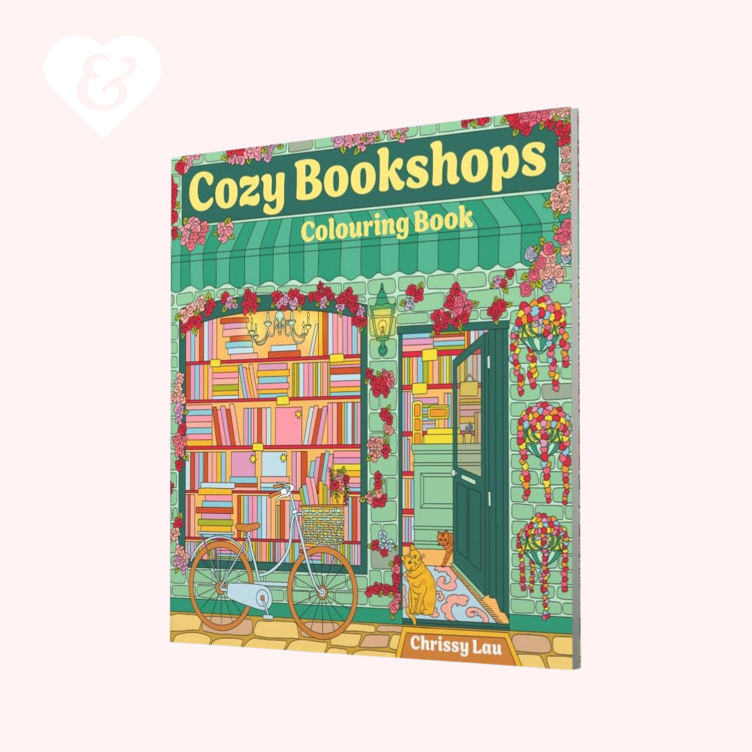Cozy Bookshops Coloring Book