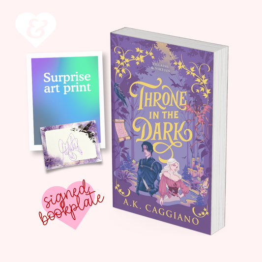 Throne in the Dark by A. K. Caggiano ( + Signed Bookplate, Art)