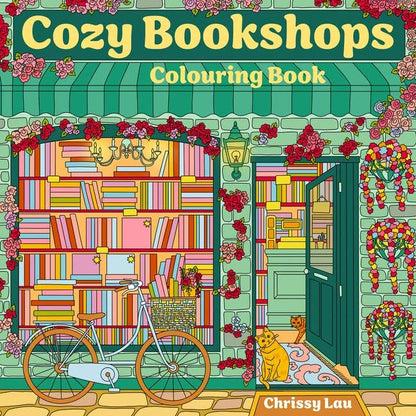 Cozy Bookshops Coloring Book