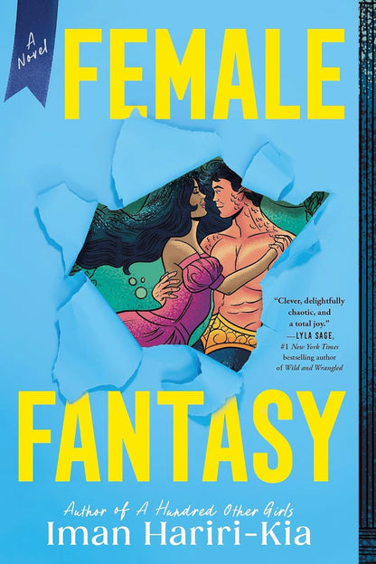 The book "female fantasy" by Iman Hariri-Kia showing a man and a woman embracing