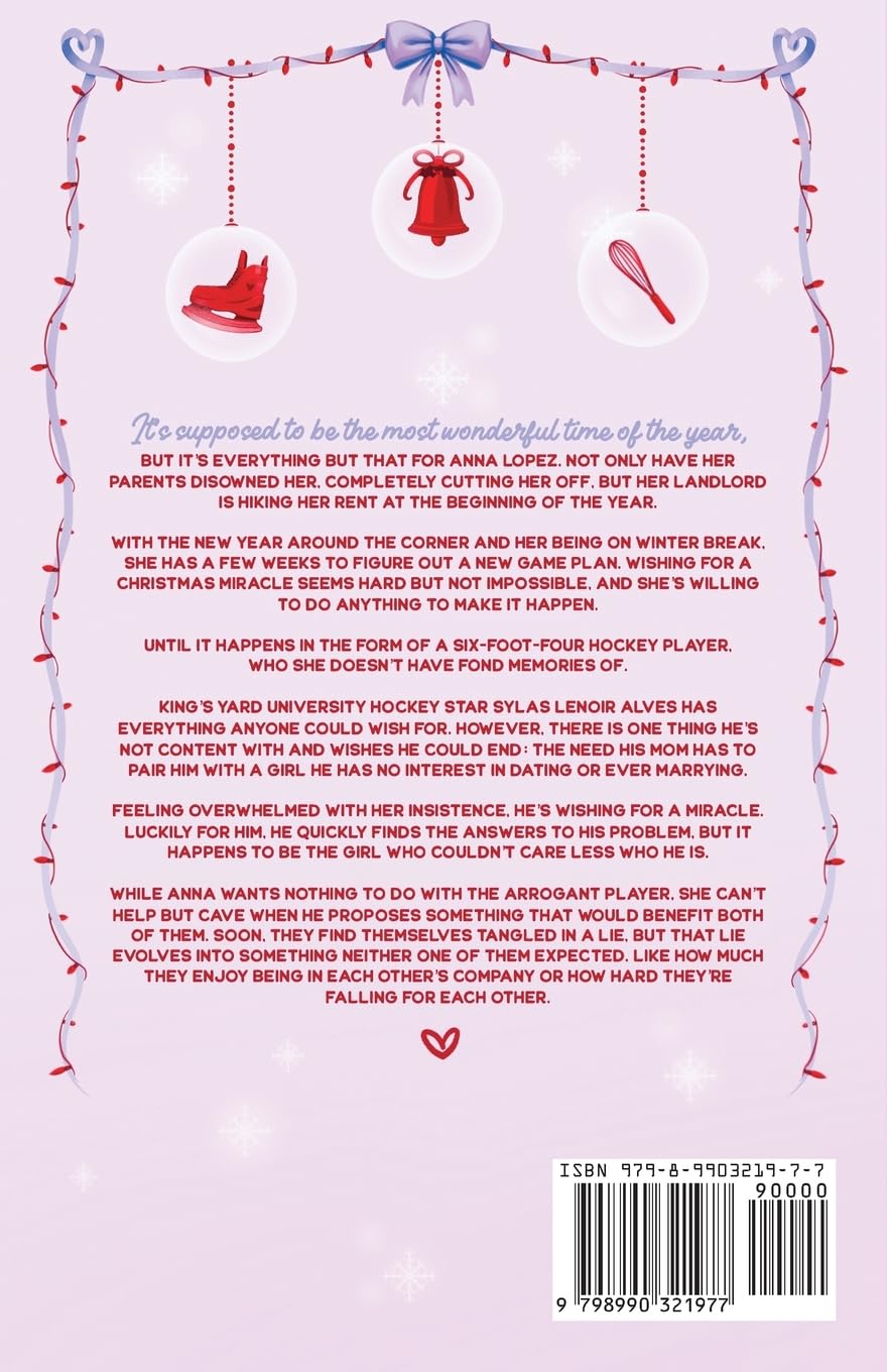 The back cover of a book featuring a light pink background with a decorative red angel illustration at the top, a block of Spanish text in the center, and a barcode with ISBN 978-6-1102317-7 at the bottom.