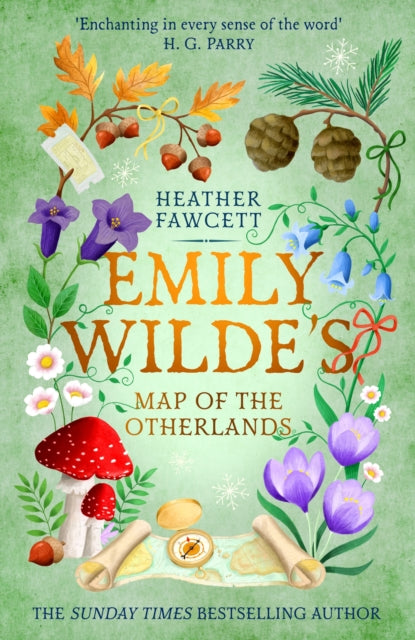 Book cover of 'Emily Wilde's Map of the Otherlands' with nature-themed design and text.