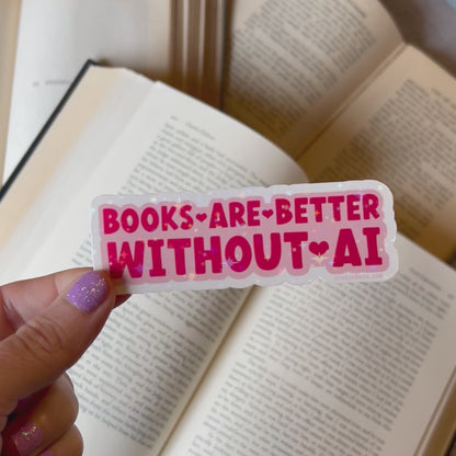 Books are better without AI sticker – Handmade