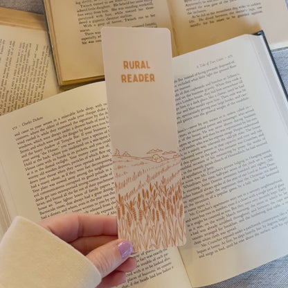 Rural reader bookmark (glossy) – Handmade