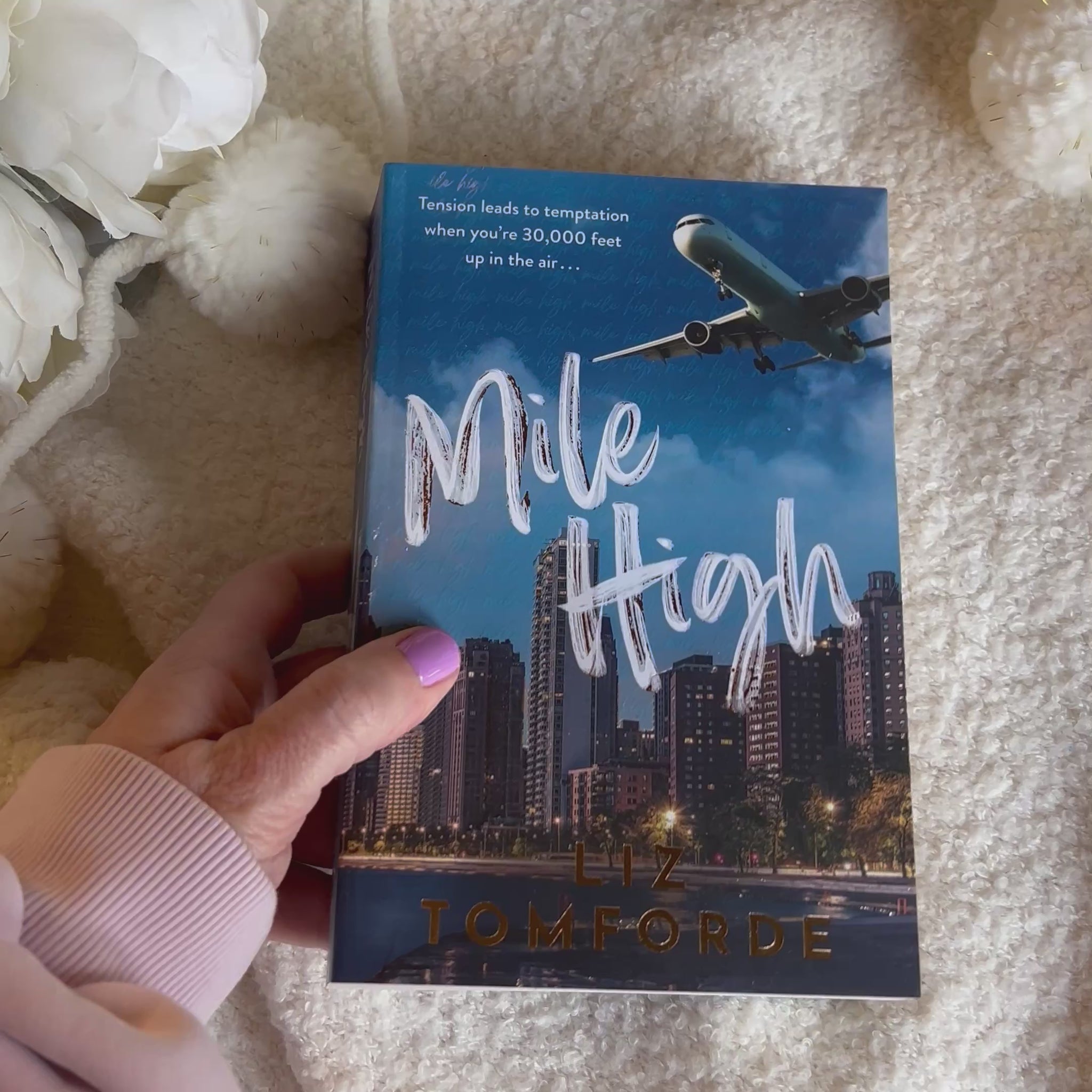 Close up view of "mile high" by liz tomforde