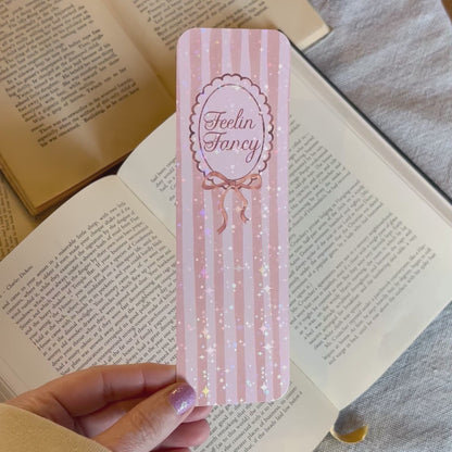 Feelin' fancy bookmark (sparkle) – Handmade