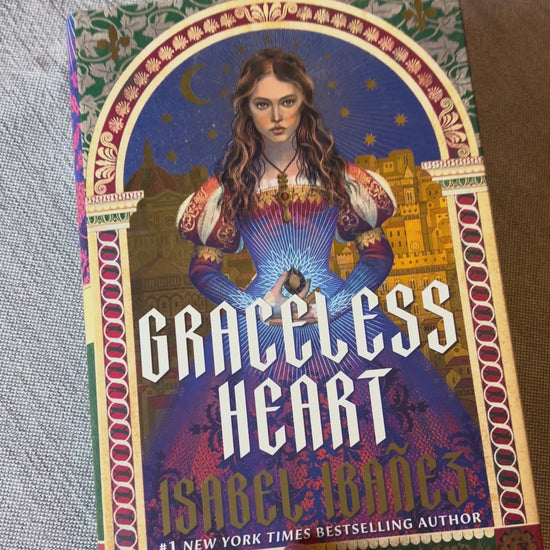 Video showing the cover of the book, Graceless Heart