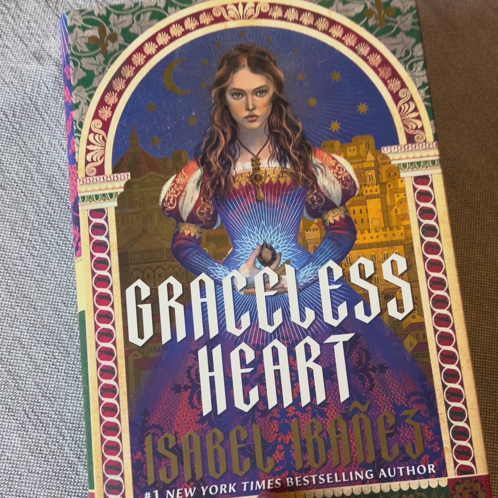 Video showing the cover of the book, Graceless Heart