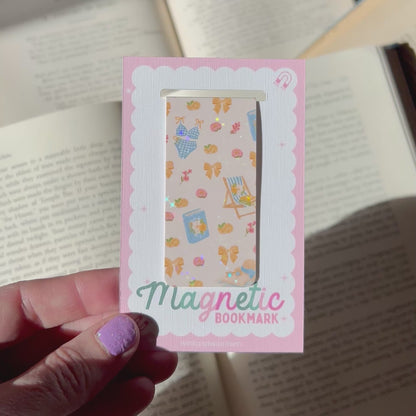 Summer lemonade magnetic bookmark – Handmade