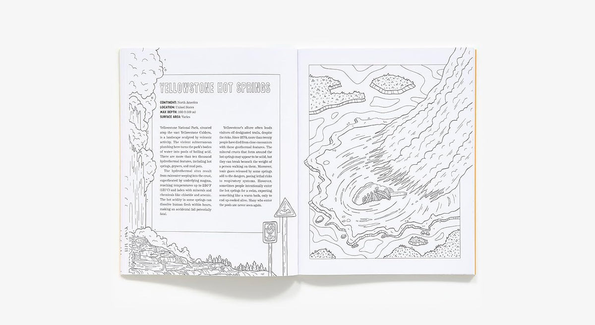 Spooky Lakes Coloring Book by Geo Rutherford