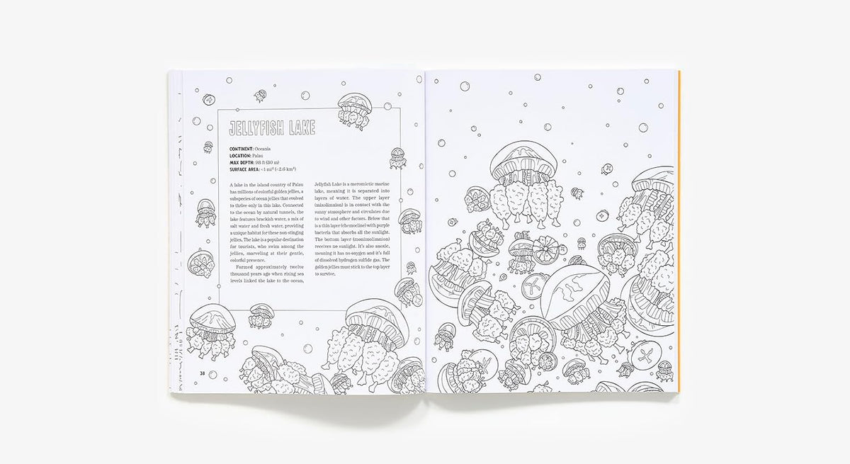 Spooky Lakes Coloring Book by Geo Rutherford