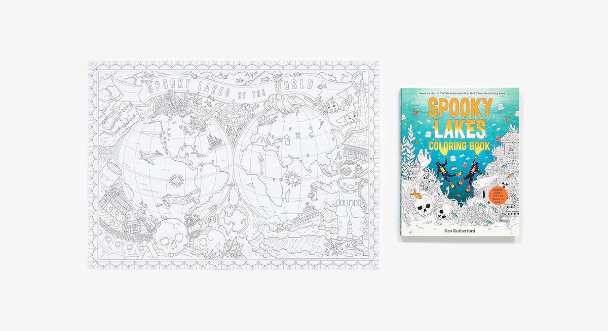 Spooky Lakes Coloring Book by Geo Rutherford