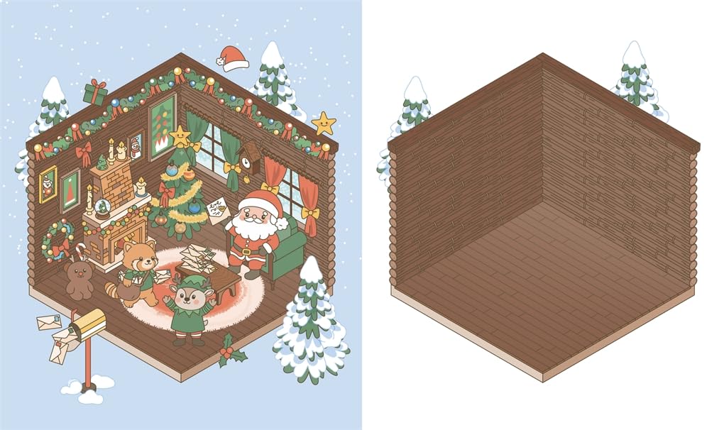 Cute 'n' Cozy Christmas Sticker Therapy (UK Edition) by Matthias Orsi