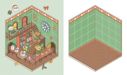 Cute 'n' Cozy Christmas Sticker Therapy (UK Edition) by Matthias Orsi